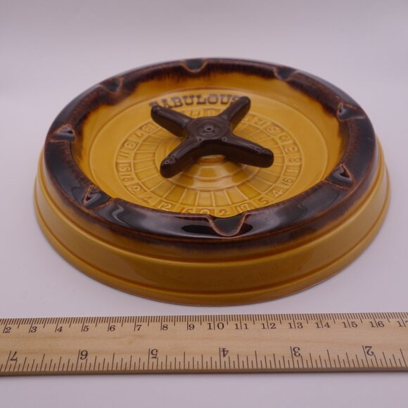 Fabulous Atlantic City Roulette Wheel Ceramic Ash Tray - Picture 11 of 14